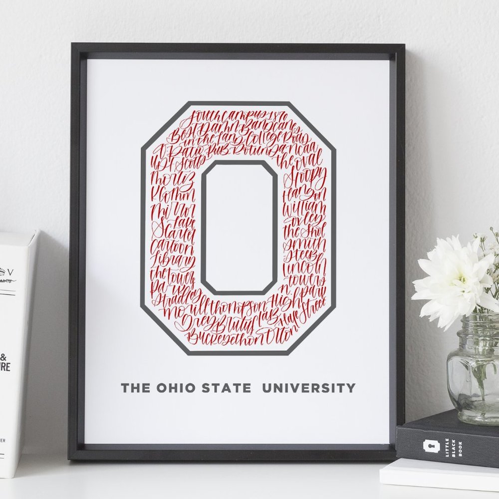 The Ohio State University Word Art